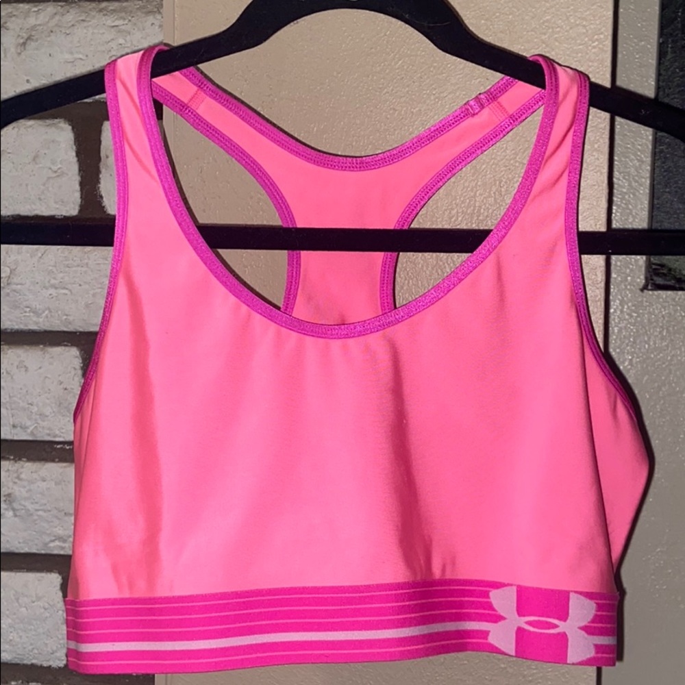 Under Armour pink sports bra